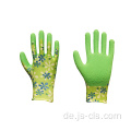 Gartenserie Grüne Blumenmuster Palm Latexhandschuhe